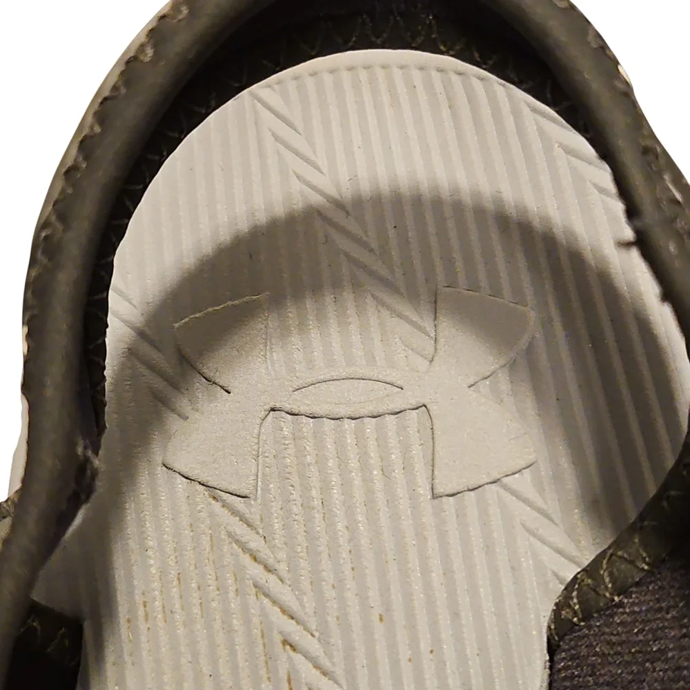 Under Armour Black/Gray/White Camo Sandals